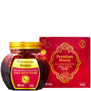 Mật Ong Đông Trùng Hạ Thảo Collagen Nano 500gr
