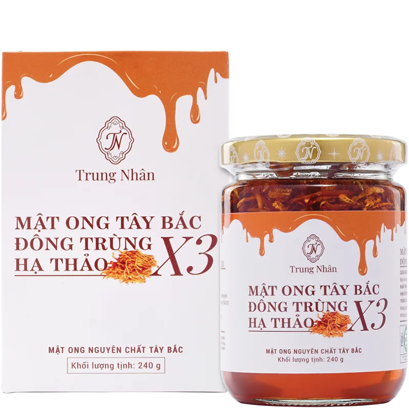 Mật Ong Tây Bắc Đông Trùng Hạ Thảo X3 240gr