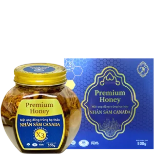 Mật Ong Đông Trùng Hạ Thảo Nhân Sâm Canada 500gr