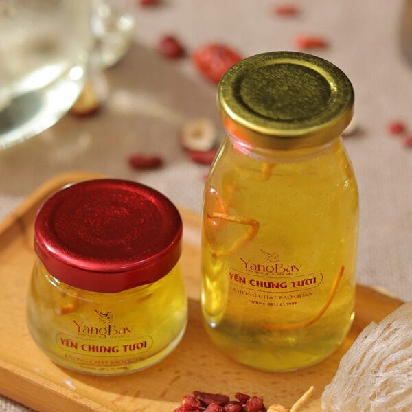 Yến chưng tươi đông trùng hạ thảo (yến sợi 75ml)